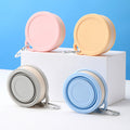 Upgraded silicone collapsible cup with hanging hole - portable travel water bottle for outdoor use, suitable for kids