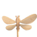 Creative clothes support pole clothes taking pole hanging clothes hanger fork clothes solid wood dragonfly hanging decoration wall decoration home bold