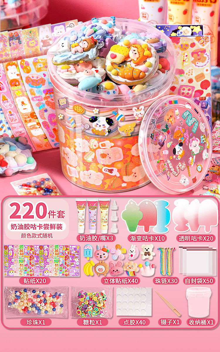 Diy guka suit kids stickers for girls cartoon accessories toys educational princess stickers gift play house