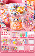 Diy guka suit kids stickers for girls cartoon accessories toys educational princess stickers gift play house
