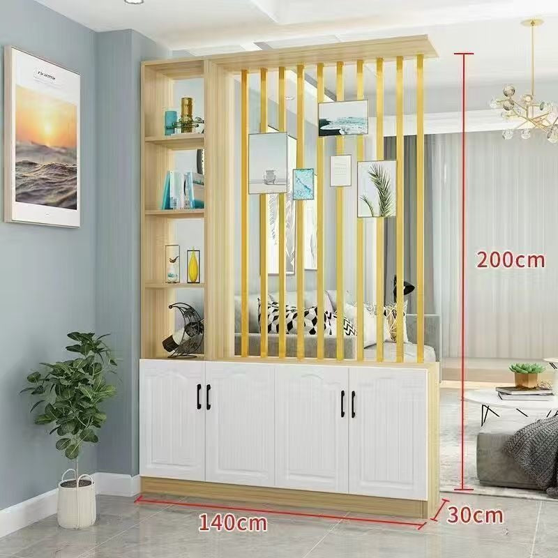 Entrance door shoe cabinet, entrance cabinet, all-in-one screen partition, living room cover, wine cabinet, storage rack, prosperous decoration cabinet