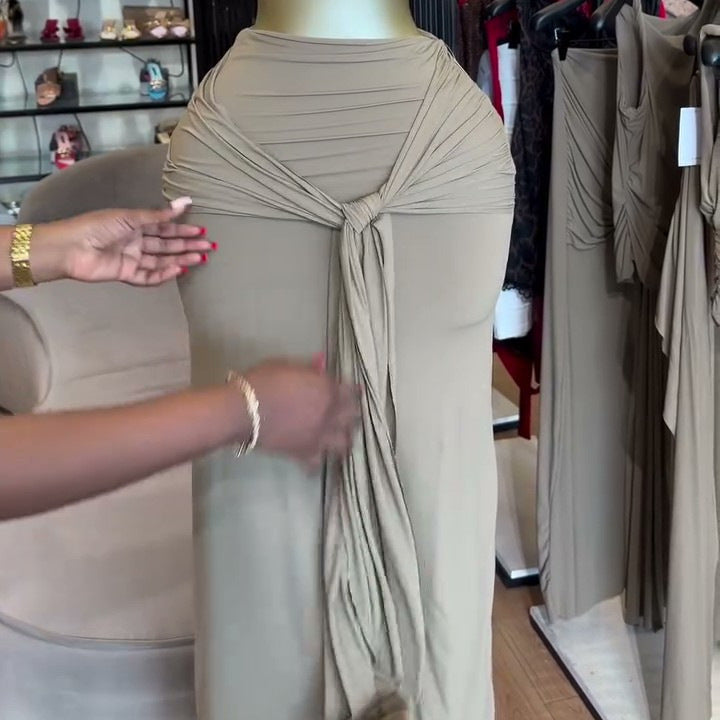 European and american cross-border women's fashion:  summer new arrival - elegant solid color sleeveless top with tie-waist slim-fit midi skirt set