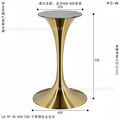 Brushed stainless steel titanium gold round bar 450