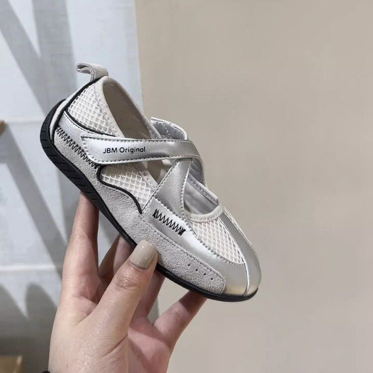 K-stylesummergirlretro ballet shoes new arrivalkids cross mary jane flatsflats shoes