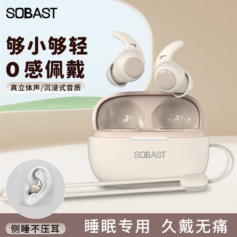 Sobast s16 in-ear mini sleep earbuds - bluetooth wireless noise cancelling, comfortable side sleeper design, no ear pressure