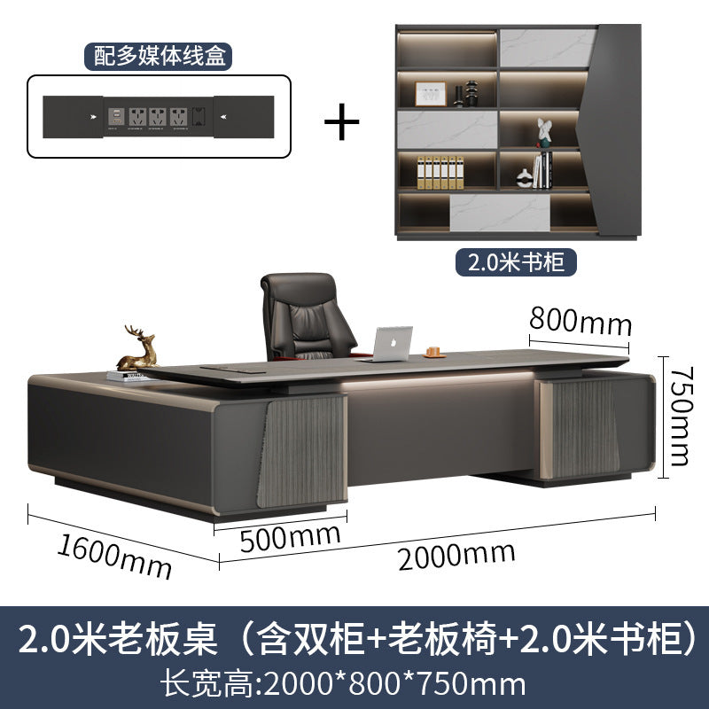 Accessible luxuryclassyelegant paint boss table office desk and chair combination classy executive desk casualpresident desk