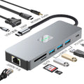 high-definition 4k60h hub 9-in-1 usb expander multi-interface notebook type-c docking station