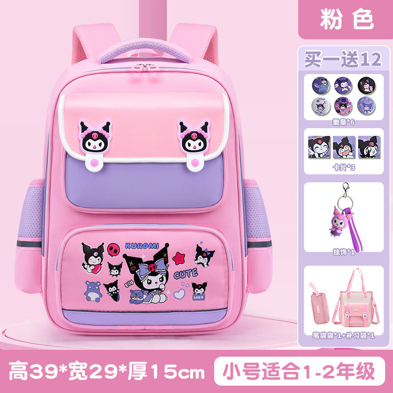 New Elementary School Girls Children's School Bag Cute Girls Backpack Large Capacity Burden Reduction Junior High School Students Japanese School Bag