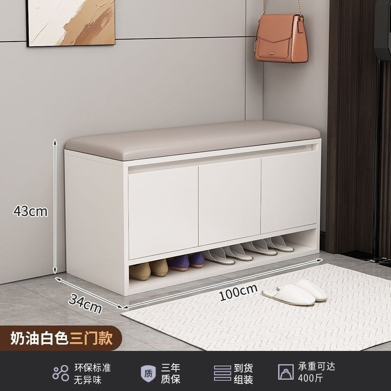 Shoe changing stool for home entrance door can sit shoe cabinet stool all-in-one small shoe rack accessible luxuryclassy sense entrance shoe stool