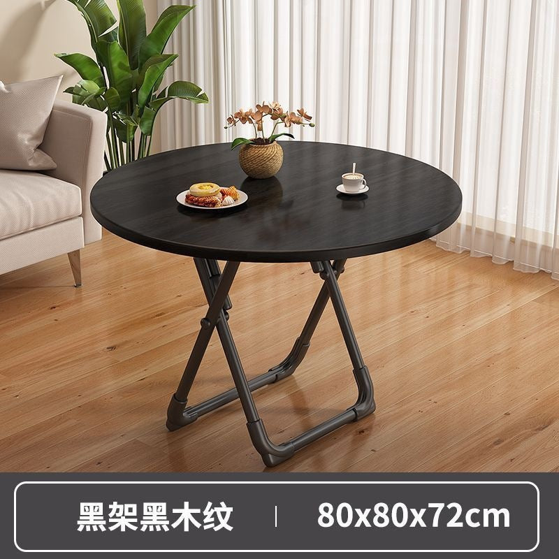 Foldable table dining table for homesmall apartment rental house simple table and chairs for eating square table round table convenient stall