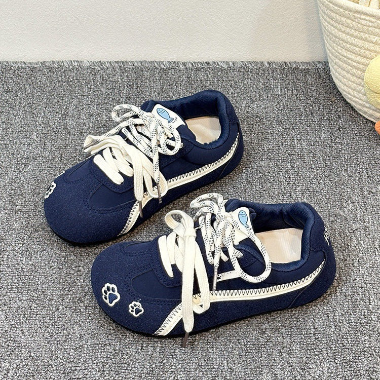 Red apple shoes women's 2026 new retro sports spring breathable casual thin sole ballet beautiful german training shoes