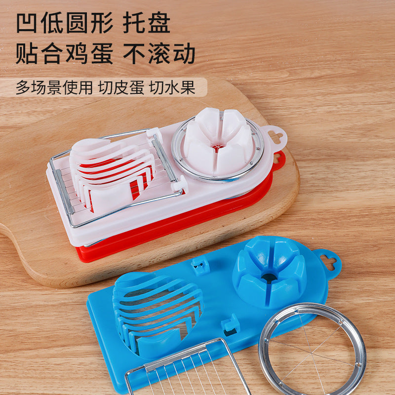New arrival egg cutting handy gadgetfor homestainless steel 304 two-in-one new arrival preserved egg cutting egg cutting all two commercial use