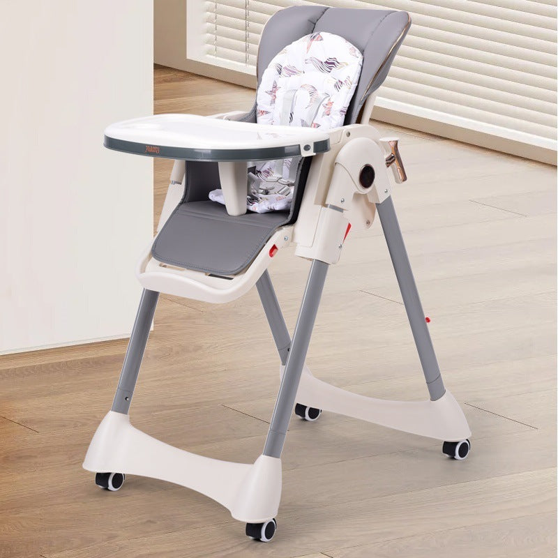 Baby dining chair foldable, reclining, rocking, portable baby eating seat, home baby meal rocking chair