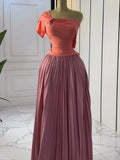 European and american cross-border women's fashion:  autumn new collection - solid color short sleeve bandeau top with asymmetrical neckline, cinched waist, and pleated detailing - elegant two-piece set