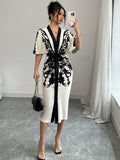 shein cross-border  independent station fashion export printing dress