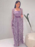 fashionelegantsexy long dress evening dress socialite aura host performance banquet dress sexy long dress