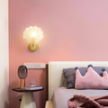 Modern minimalist seashell crystal glass wall sconce - trendy living room, background wall, hallway, stairway, master bedroom, bedside lighting