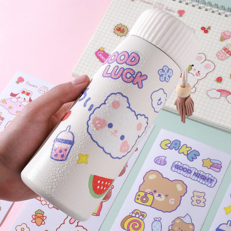 Cute stickers - korean style cartoon ins stickers for kids, journaling, book cover sealing, scrapbooking, and goo card decoration