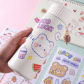 Cute stickers - korean style cartoon ins stickers for kids, journaling, book cover sealing, scrapbooking, and goo card decoration