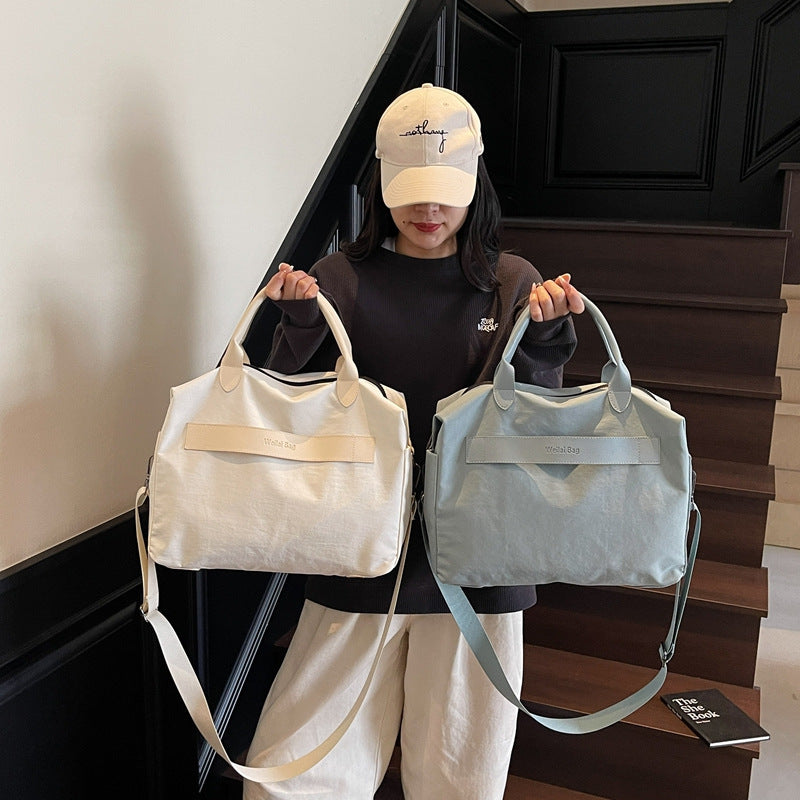 One-shoulder crossbody travel bag Women's large-capacity yoga fitness bag Men's dry and wet separation Lightweight portable short-distance duffel bag