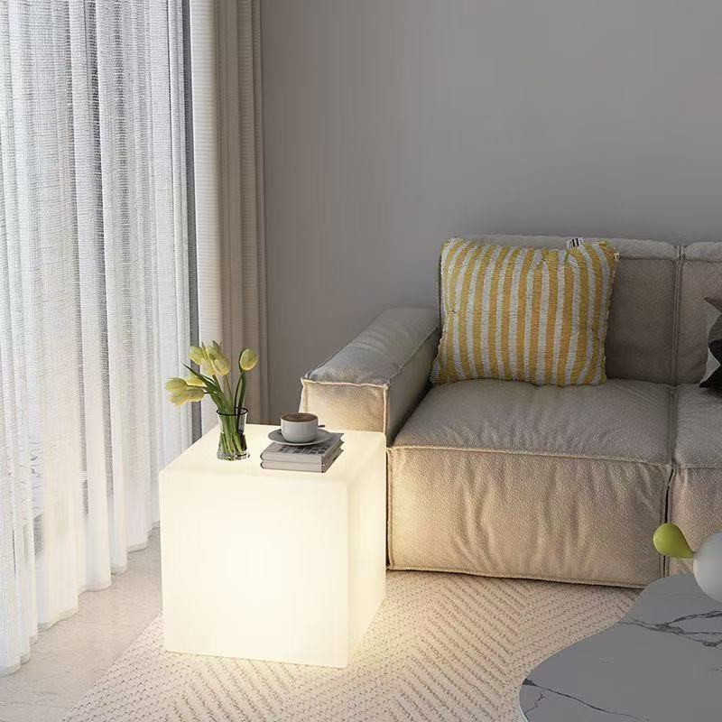 Cube floor lamp living room bedroom ins style high-end atmosphere lamp simple modern bedside table lamp led light