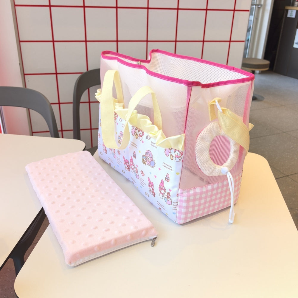Cat bag dog bag summer pet outing portable all year round breathable style teddy small size dogs cat lace satchel backpack