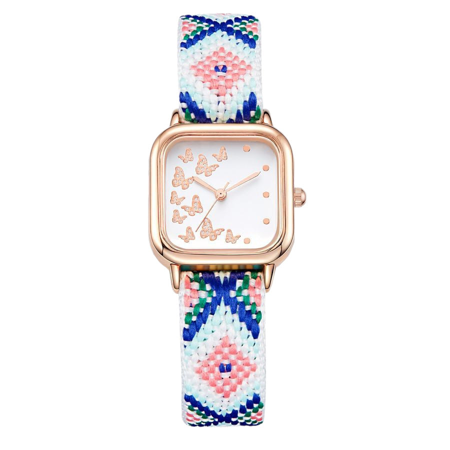 new arrival forest style butterfly women's watch fashionk-style high-looking student women's watch quartz performance goods wholesale