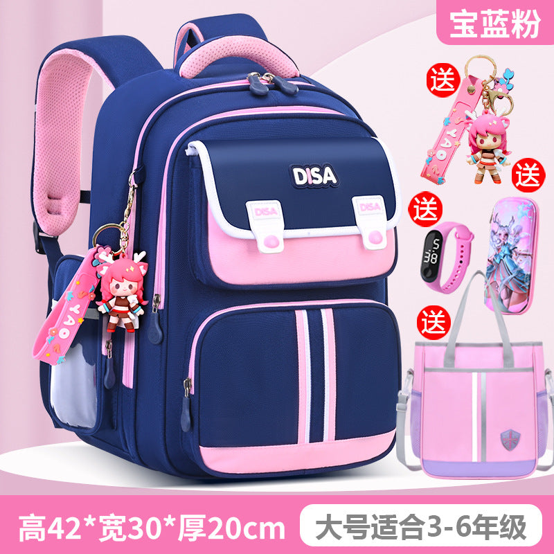 Schoolbag for boys and primary school students 2026 new arrival for grades 1, 2, 3 to 6, boys and girls, lightweight kids spine protection and burden reduction