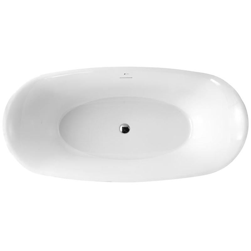 Sannora bathroom small apartment acrylic oval thin edge adult independent bathtub 1.6 meters