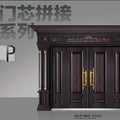 Zinc alloy villa door double door courtyard door entrance double door rural self-built house security door for home entrance door