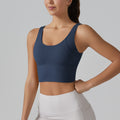 fashion v-shaped beautiful back cloud-sensing one-piece cup sports intimates tight high-elastic running fitness yoga wear bra