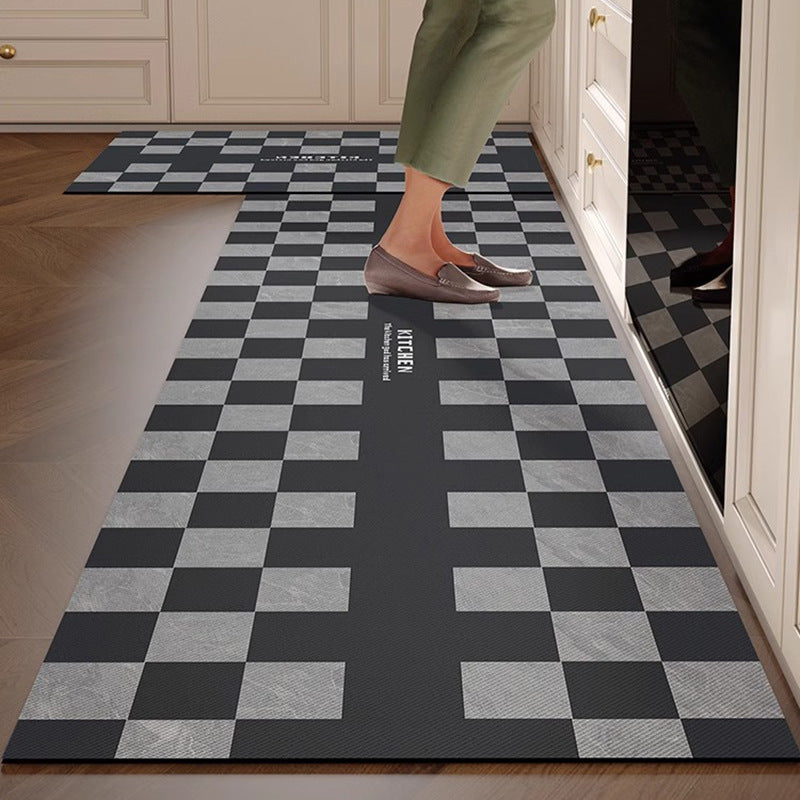 Kitchen floor mat non-slip oil-proof  new diatom mud wipeable no-wash special mat water-absorbent no-wash floor mat
