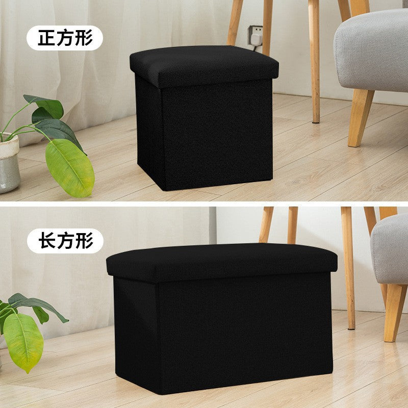 Storage stool rectangular storage stool can sit adult household multi-functional small sofa shoe changing stool storage box artifact