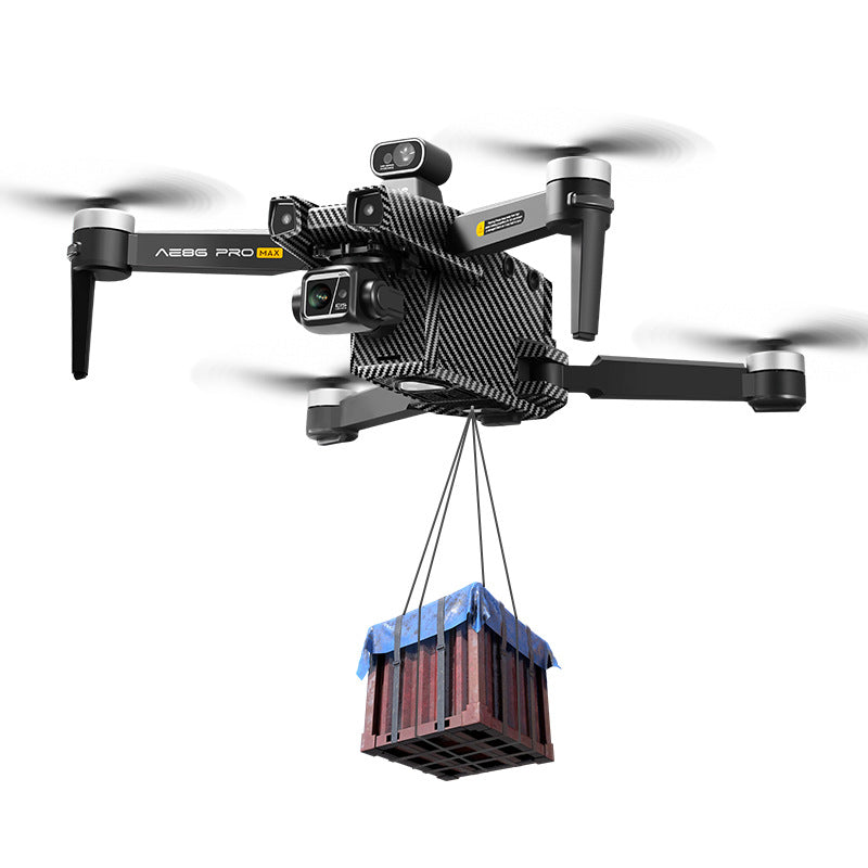 Ae86 drone - 3-axis brushless hd aerial photography digital image transmission aircraft with gps return-to-home and screen control remote control