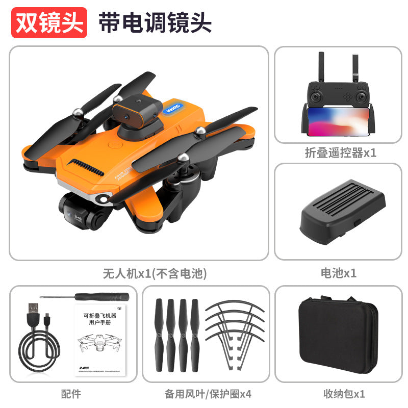 p9 brushless drone with gps return-to-home, long-endurance hd aerial photography, obstacle avoidance, and remote control