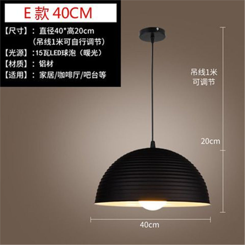 Loft retro stylish creative bar restaurant hotel decoration chandelier american industrial style nostalgic casual lampshade