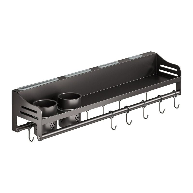 Punch-free kitchen multi-functional storage rack wall-mounted seasoning chopsticks knife holder storage rack household supplies