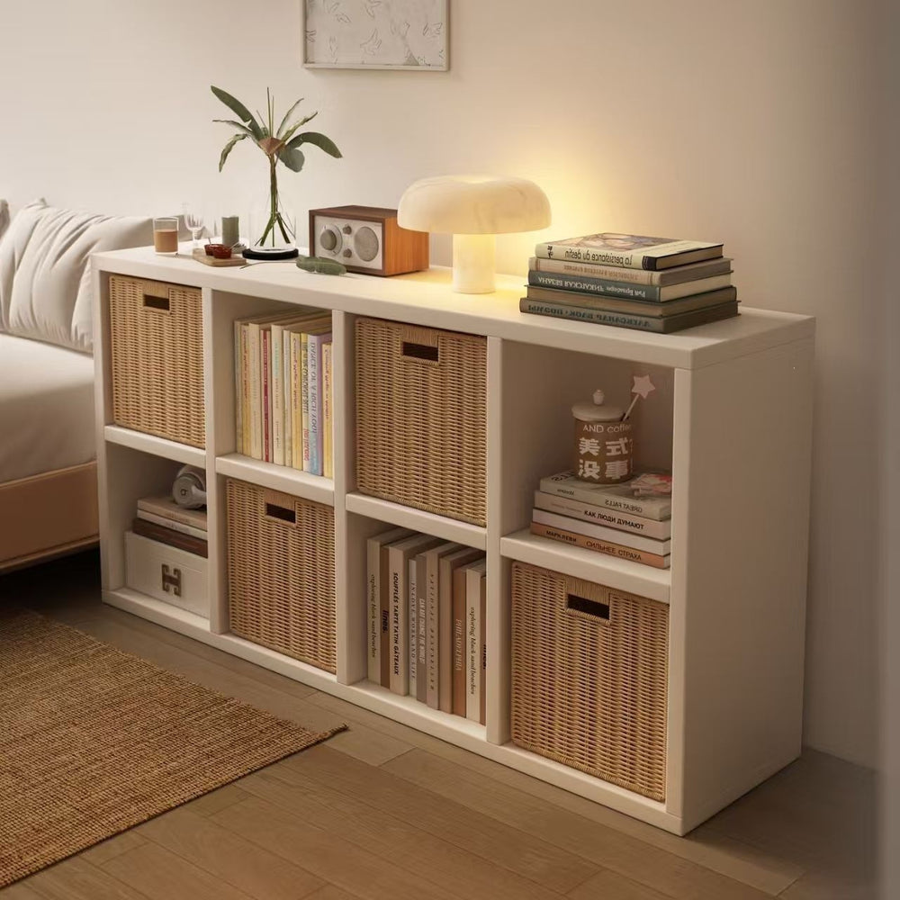 Thickened new upgraded steel bookshelf storage rack living room free combination kindergarten plaid cabinet storage display bookcase