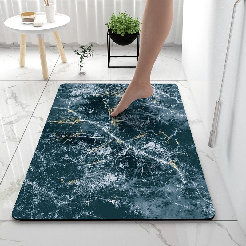 Soft diatom mud bathroom absorbent floor mat non-slip quick-drying foot mat toilet toilet door mat toilet carpet