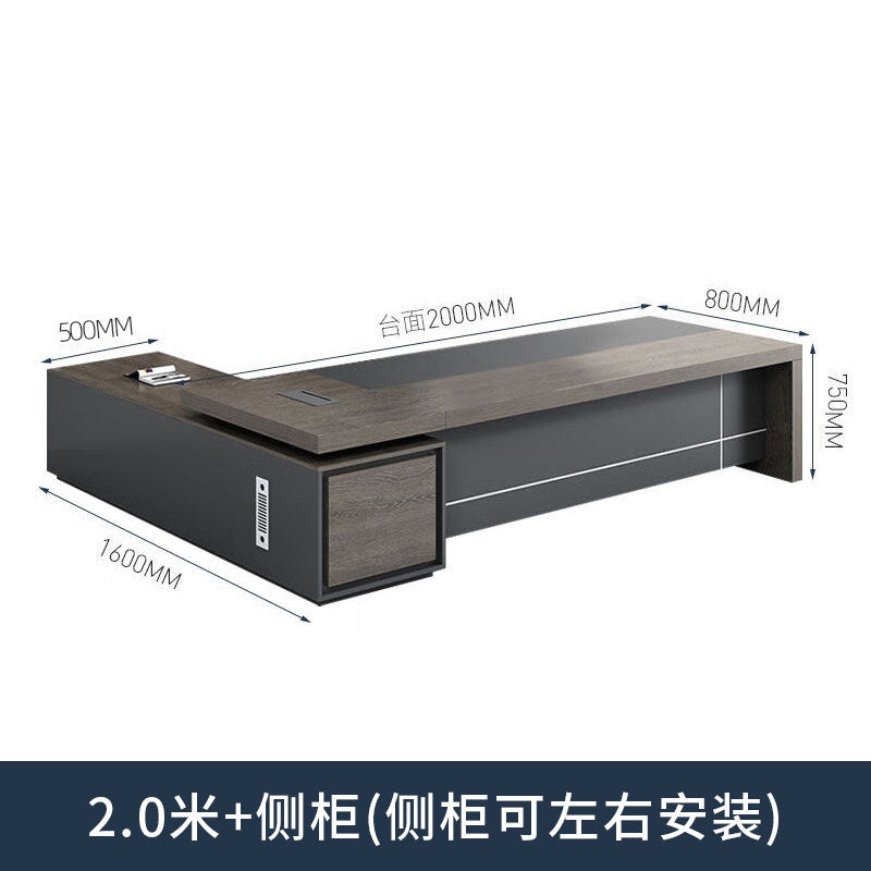 Saint li boss office desk and chair set - minimalist modern executive desk, high-end manager's desk, supervisor's desk, office desk