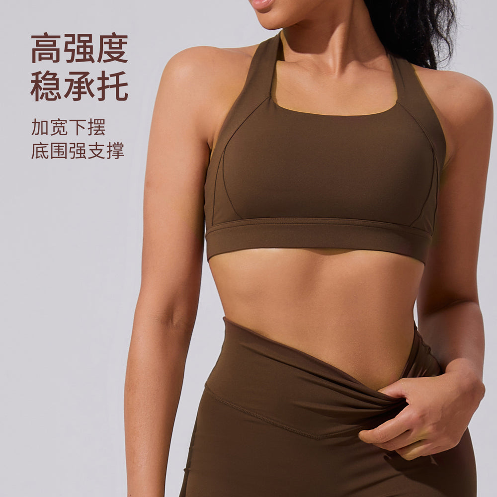 Fashion cloud feeling high intensity sports intimates women's running bubble wrap high elastic yoga vest outdoor fitness sports bra