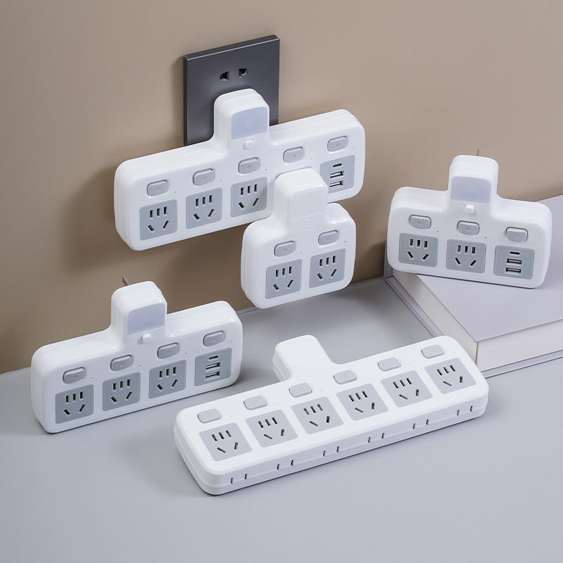 Authentic socket converter multi-outlet panel wireless power strip usb multi-function plug