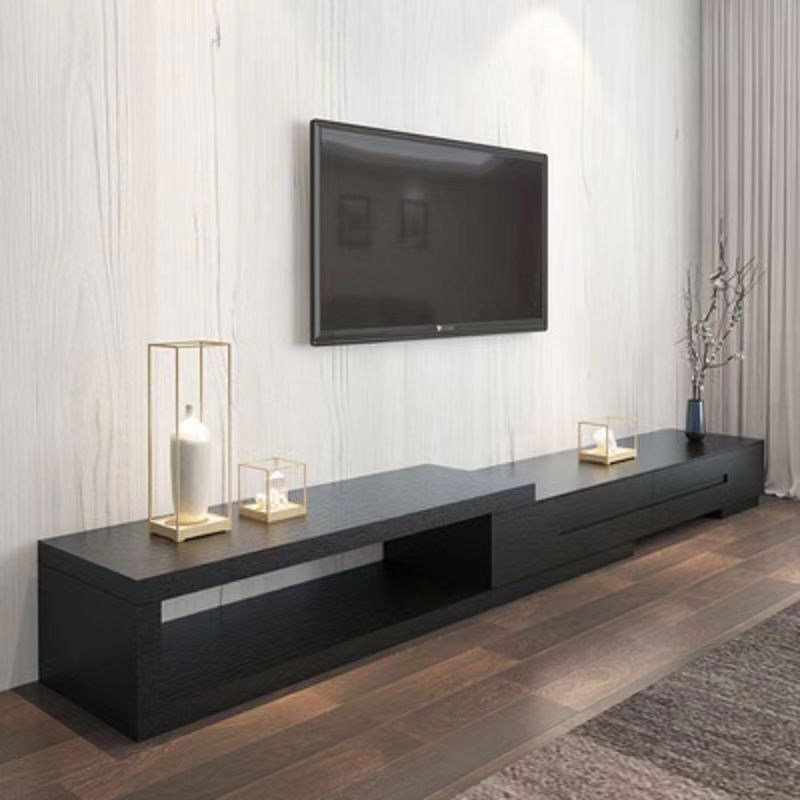 Modern home light luxury black tv cabinet small apartment new style coffee table high-end living room tv stand