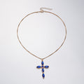Wholesale cross necklaces: european and american ins style minimalist design, diamond-accented necklace, fashionable and versatile, popular clavicle chain for women