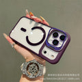 Apple 17promax lens holder magnetic phone case suitable for iphone16 with lens film 15 anti-fall case