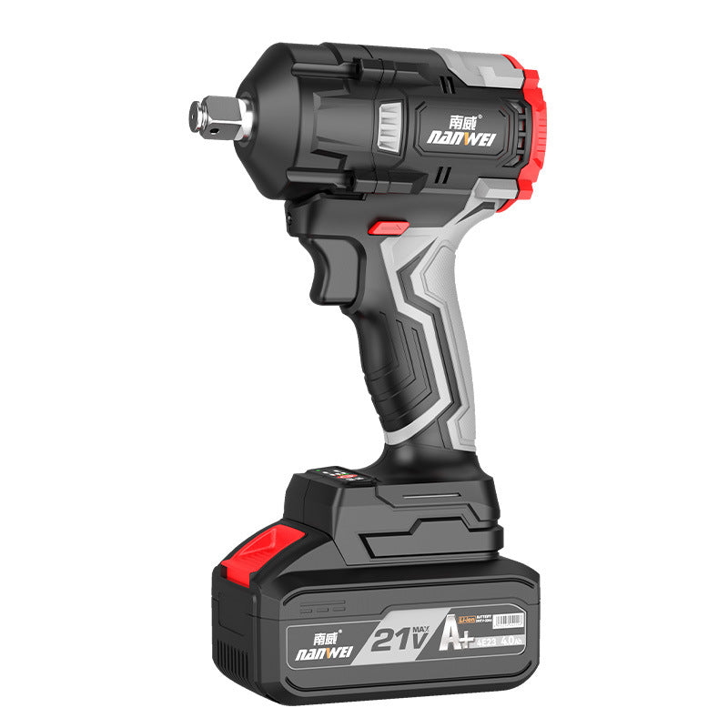 Wholesale nanwei brushless lithium battery electric wrench 500n high power torque wrench construction site auto repair impact wrench