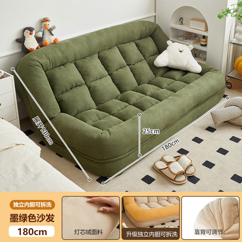 Beanbag sofa can lie down and sleep on the balcony, huge tatami double small apartment rental room human dog house