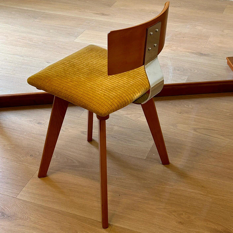 Used dining chairs nordic solid wood backrest dining table chairs wabi-sabi style stools wholesale designer french vintage chairs