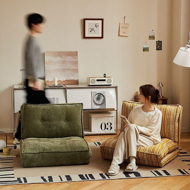 Lazy sofa can lie down and sleep in the living room balcony foldable tatami sofa bed for long sitting without fatigue single small sofa