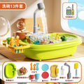 Girls play house sink electric fishing basin kidsartificial fruit and vegetable kitchenware summer water toys